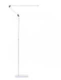 Silver Withington full spectrum LED floor lamp with usb charging port