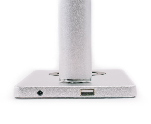 Otsego Dynamic Color LED Desk Lamp w/Wireless + USB Charging