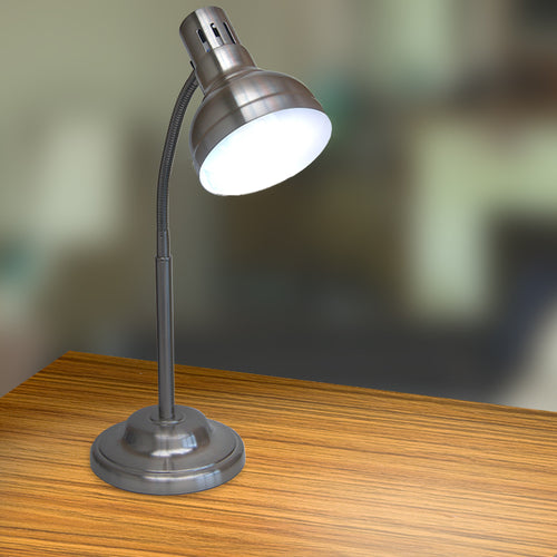 UltraLux 9w Brushed Steel Table Lamp